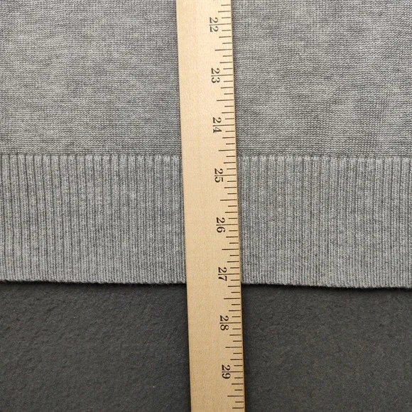 Paul Jones Sweater Vest Mens Extra Large Gray V Neck Cable Knit Pullover Golf - Picture 9 of 10